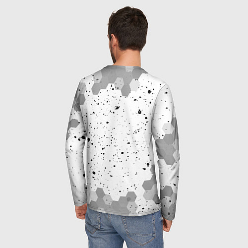 Мужской лонгслив Chelsea sport на светлом фоне / 3D-принт – фото 4