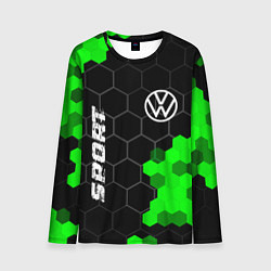 Мужской лонгслив Volkswagen green sport hexagon