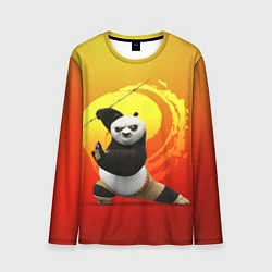 Лонгслив мужской Мастер По - Кунг-фу панда, цвет: 3D-принт