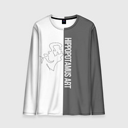 Лонгслив мужской Hippopotamus art, цвет: 3D-принт
