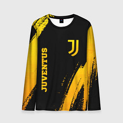 Мужской лонгслив Juventus - gold gradient вертикально