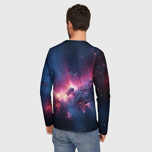 Мужской лонгслив Взрыв в космосе / 3D-принт – фото 4