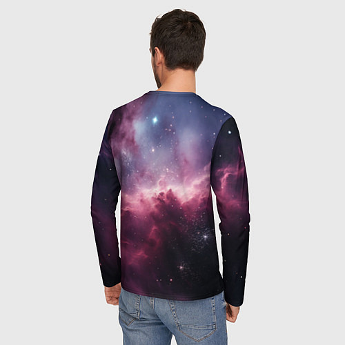 Мужской лонгслив Абстрактный космос фантастика / 3D-принт – фото 4
