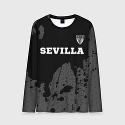 Мужской лонгслив Sevilla sport на темном фоне посередине