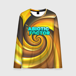 Лонгслив мужской Abiotic Factor желтый фон, цвет: 3D-принт