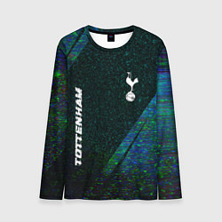 Лонгслив мужской Tottenham glitch blue, цвет: 3D-принт