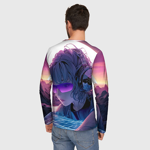 Мужской лонгслив Honkai Star Rail Silver Wolf / 3D-принт – фото 4