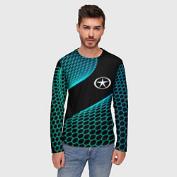 Лонгслив мужской JAC electro hexagon, цвет: 3D-принт — фото 2