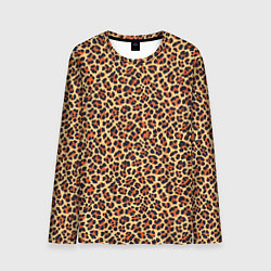 Мужской лонгслив Леопардовый узор текстура-шкура