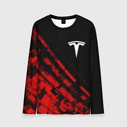 Мужской лонгслив Tesla sport grunge