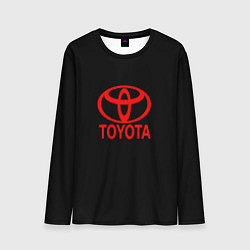 Лонгслив мужской Toyota red logo, цвет: 3D-принт