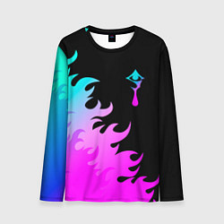 Мужской лонгслив Hellsing неоновый огонь