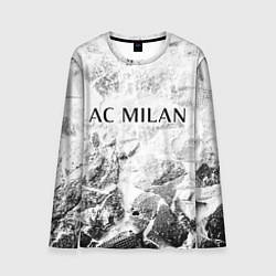 Лонгслив мужской AC Milan white graphite, цвет: 3D-принт