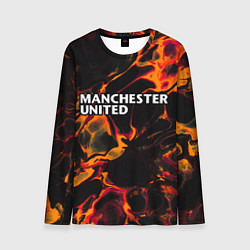 Лонгслив мужской Manchester United red lava, цвет: 3D-принт