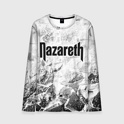 Лонгслив мужской Nazareth white graphite, цвет: 3D-принт