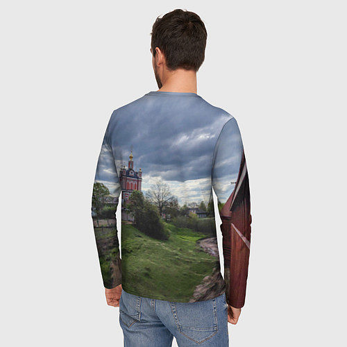 Мужской лонгслив Торопец Корсунско-Богородский собор / 3D-принт – фото 4