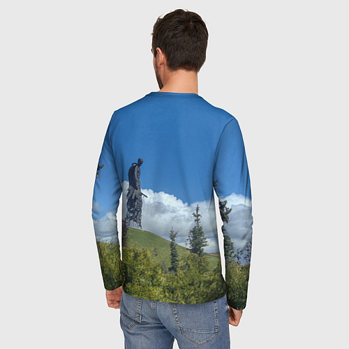 Мужской лонгслив Ржев Мемориал Советскому Солдату / 3D-принт – фото 4