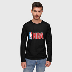 Лонгслив мужской NBA logo, цвет: 3D-принт — фото 2
