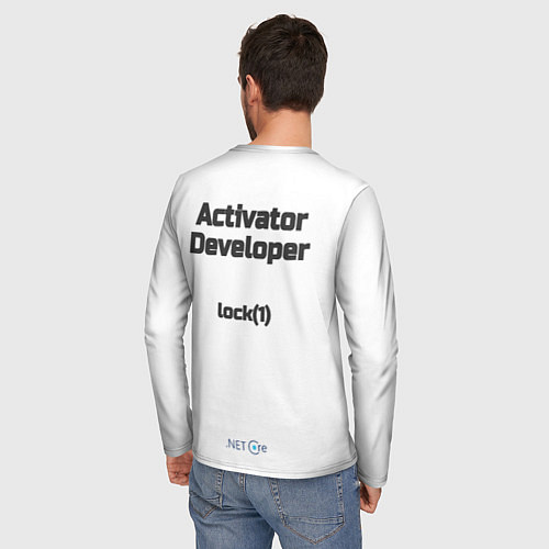 Мужской лонгслив Activator Developer / 3D-принт – фото 4
