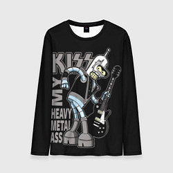 Лонгслив мужской Bender - kiss, цвет: 3D-принт