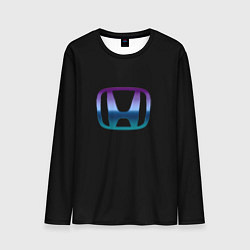 Лонгслив мужской Honda neon logo, цвет: 3D-принт