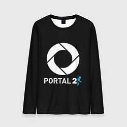 Лонгслив мужской Portal2 logo game, цвет: 3D-принт