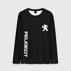 Мужской лонгслив Peugeot logo white