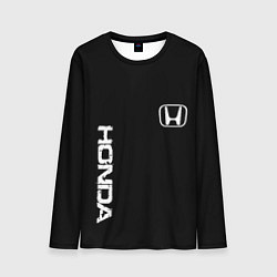 Лонгслив мужской Honda white logo auto, цвет: 3D-принт