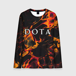 Мужской лонгслив Dota red lava