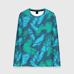 Лонгслив мужской Абстракция узорчатая кисть, цвет: 3D-принт