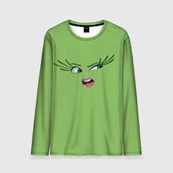 Лонгслив мужской Эмоция брезгливости - лицо крупное, цвет: 3D-принт