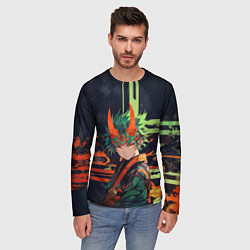 Лонгслив мужской Юный Они, цвет: 3D-принт — фото 2