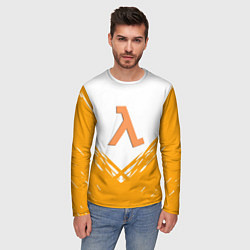 Лонгслив мужской Half life текстура, цвет: 3D-принт — фото 2
