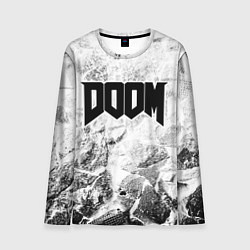 Лонгслив мужской Doom white graphite, цвет: 3D-принт