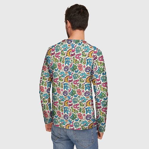 Мужской лонгслив Лесные чудовища / 3D-принт – фото 4