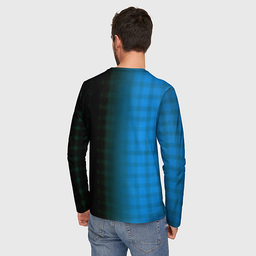 Мужской лонгслив Portal pattern geometry / 3D-принт – фото 4