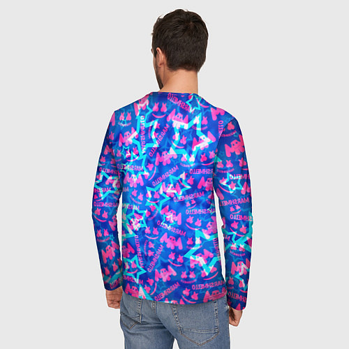 Мужской лонгслив Marshmello comstock star / 3D-принт – фото 4