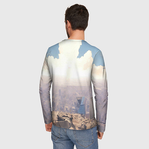 Мужской лонгслив Девушка аниме / 3D-принт – фото 4