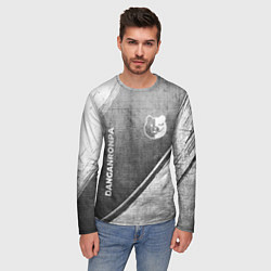 Лонгслив мужской Danganronpa - grey gradient вертикально, цвет: 3D-принт — фото 2