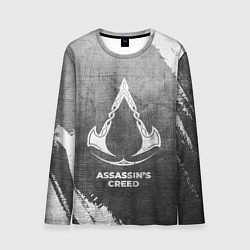 Лонгслив мужской Assassins Creed - grey gradient, цвет: 3D-принт