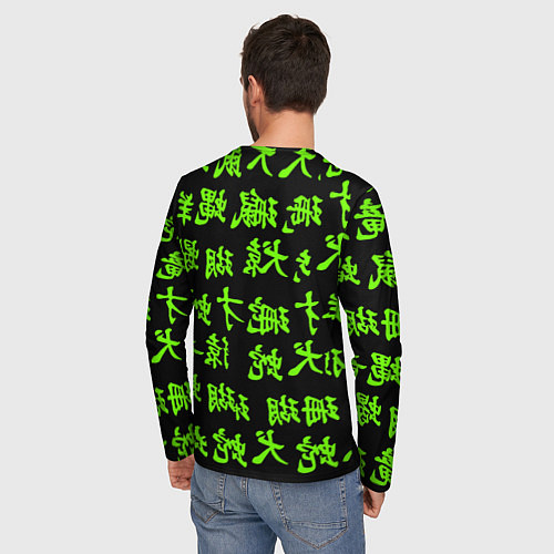 Мужской лонгслив Cyberpunk 2077 game japan / 3D-принт – фото 4