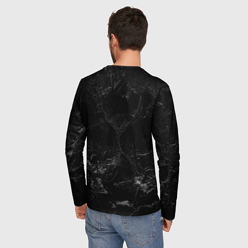 Мужской лонгслив Warhammer 40000 space marine 2 black logo / 3D-принт – фото 4