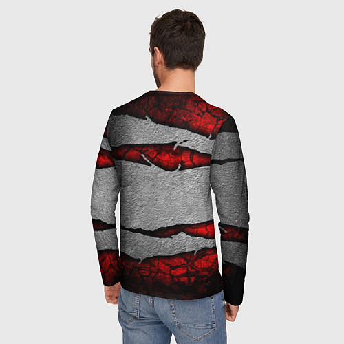 Мужской лонгслив Warhammer space marine 2 лого / 3D-принт – фото 4