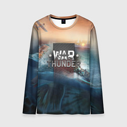 Лонгслив мужской Warthunder морская битва, цвет: 3D-принт