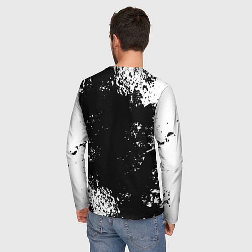 Мужской лонгслив Burzum рок пес / 3D-принт – фото 4