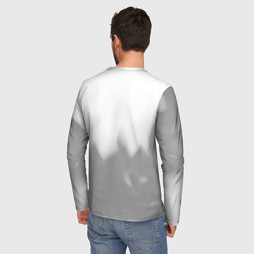 Мужской лонгслив Deadlock glitch на светлом фоне посередине / 3D-принт – фото 4