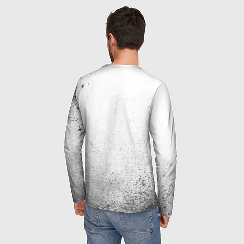 Мужской лонгслив Subaru - white gradient / 3D-принт – фото 4
