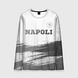 Лонгслив мужской Napoli - white gradient посередине, цвет: 3D-принт