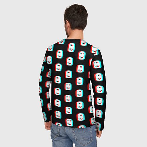 Мужской лонгслив Roblox pattern glitch / 3D-принт – фото 4