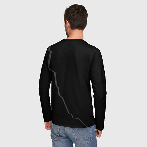 Мужской лонгслив Happy friday / 3D-принт – фото 4